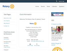 Tablet Screenshot of lubbockrotary.org